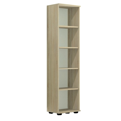 Regał G 30 dąb sonoma, 182 cm wysokosci do biura i do salonu.